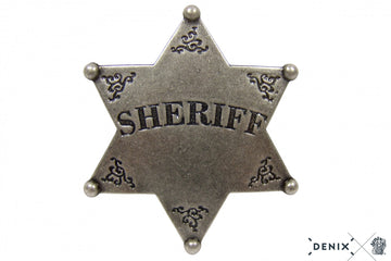 Sheriff Star Six Point Metal Badge