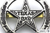 Texas Rangers circle star cut-out Metal badge