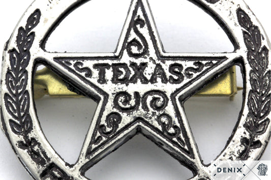 Texas Rangers circle star cut-out Metal badge