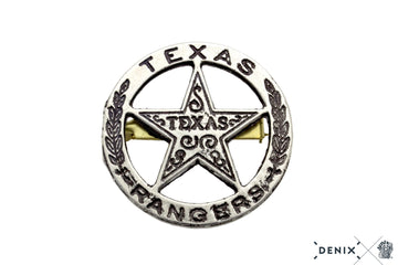 Texas Rangers circle star cut-out Metal badge