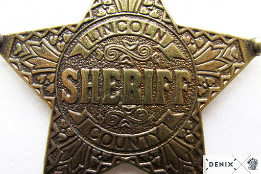 Lincoln County Sheriff Metal badge