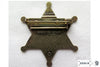 Six Point Tipped Sheriff Star Metal Badge