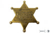 Six Point Tipped Sheriff Star Metal Badge