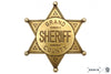Grand County Gold Metal Sheriff Badge