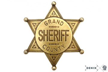 Grand County Gold Metal Sheriff Badge