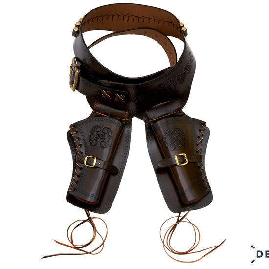 Double Leather Cartridge (Brown) Belt (AW1060)