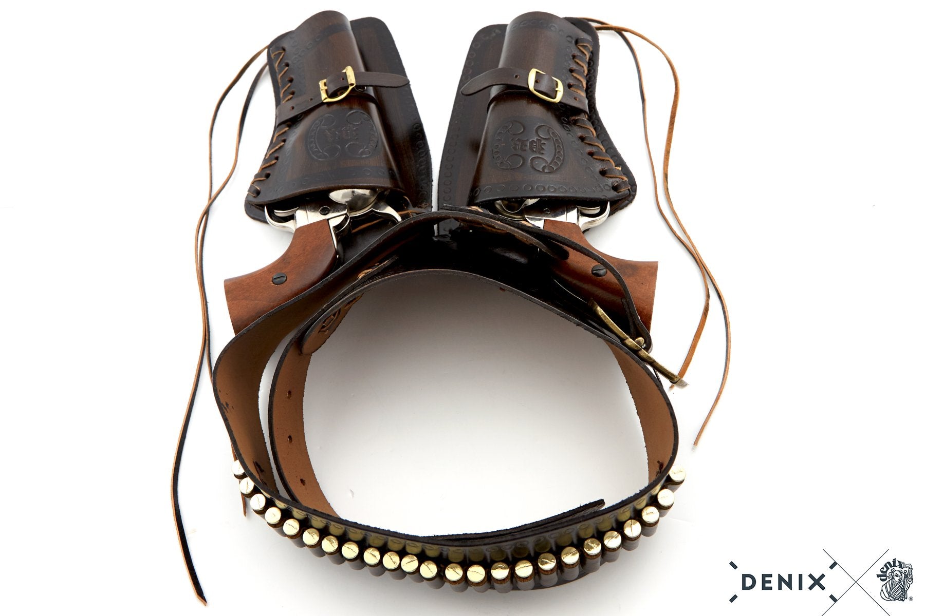 Double Leather Cartridge (Brown) Belt (AW1060)