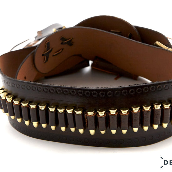 Double Leather Cartridge (Brown) Belt (AW1060)