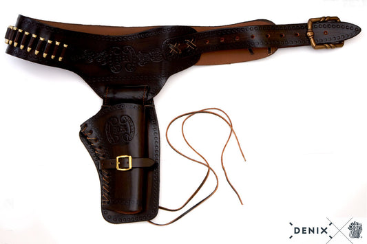 Leather Holster Cartridge | Single | Denix | Brown Belt