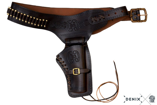 Leather Holster Cartridge | Single | Denix | Brown Belt