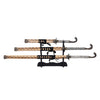 Set of three swords with decorative sheaths on a white background