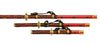 Red and black sword with gold accents on a white background