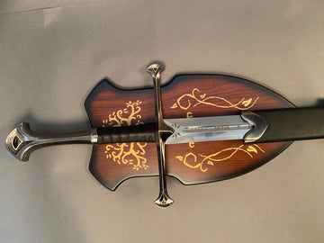 Anduril | Lord of the Rings | Plaque & Sheath | Replica Sword