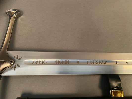 Anduril | Lord of the Rings | Plaque & Sheath | Replica Sword