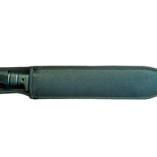 Knife with sheath on a white background