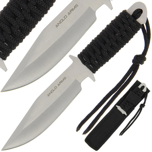Survival (Black) Fixed Blade Knife (AW207)