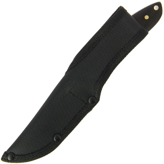 FB Ebony Wood Handle 7.9" Fixed Blade Knife