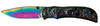 Rainbow Skull Lock Knife
