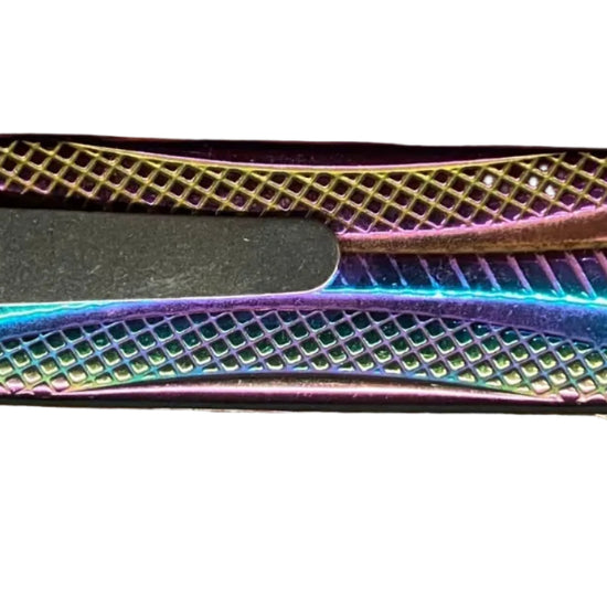 Rainbow Effect Lock Knife