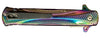 Rainbow Effect Lock Knife