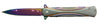 Rainbow Effect Lock Knife