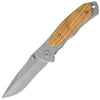 Zebra Wood Onlay Lock Knife