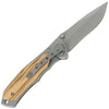 Zebra Wood Onlay Lock Knife