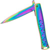 Rainbow Iridescent Lock Knife