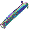 Rainbow Iridescent Lock Knife