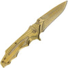 Gold Stylish Stainless Steel Lock Knife