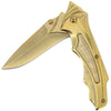 Gold Stylish Stainless Steel Lock Knife