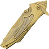 Gold Stylish Stainless Steel Lock Knife