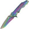 Rainbow Grey Lock Knife