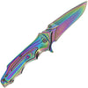 Rainbow Grey Lock Knife