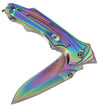 Rainbow Grey Lock Knife