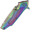 Rainbow Grey Lock Knife