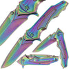 Rainbow Grey Lock Knife