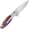 Swirl Print Lock Knife