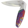 Swirl Print Lock Knife