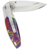 Swirl Print Lock Knife