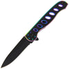 Two Tone Black Lock Knife