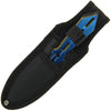 Set of 3  Black Blue Gold Throwing Knives