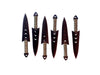 Black Camo Green Throwing Knives