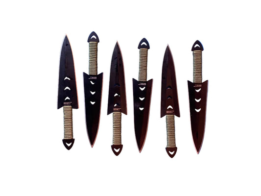 Black Camo Green Throwing Knives
