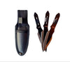 Black Silver Throwing Knives