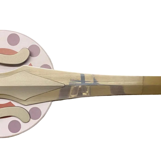 sword with a unique design on a white background