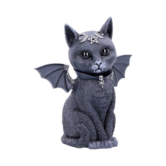 Malpuss Horned Black Cat