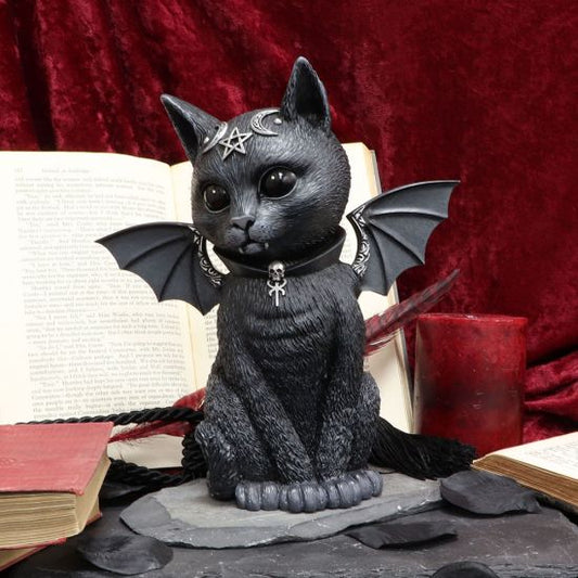 Malpuss Horned Black Cat