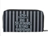 Jack & Sally Nightmare Before Christmas  Black Zipped Purse