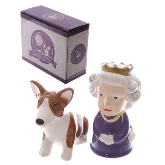 Queen & Corgi Salt & Pepper